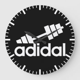 Workout - All Day I Dream About Lifting - Barbell Large Clock