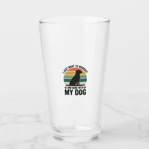 Workout and Hang With My Dog Vintage Dog Lover Des Glass