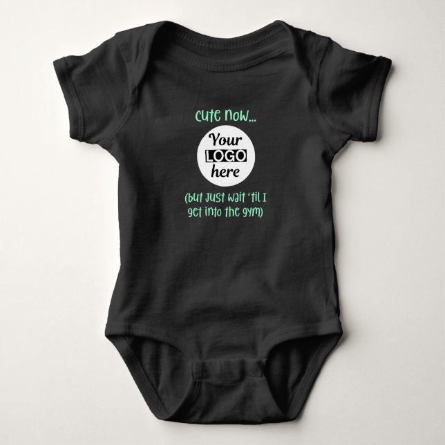 Workout baby add your logo bodysuit (Front)