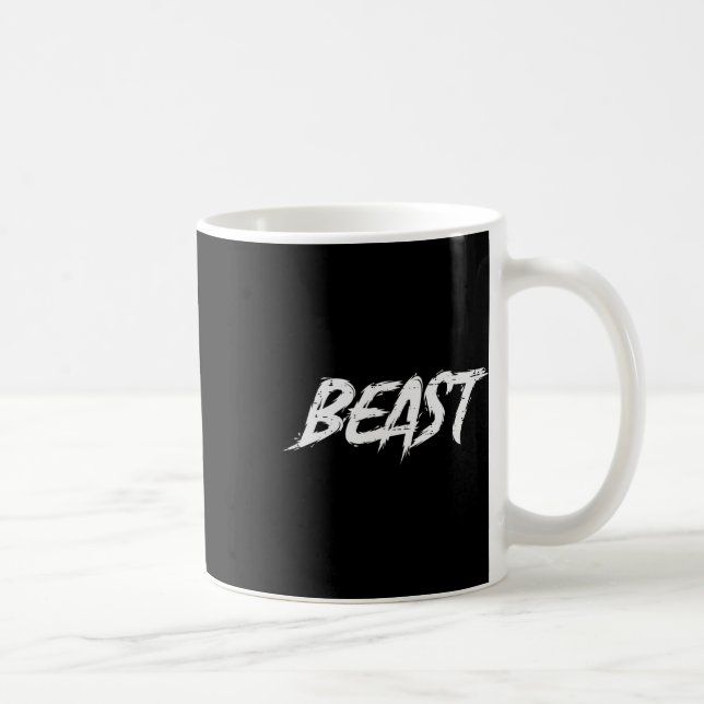 Workout Beast Gym Bodybuilding Training Fitness Me Coffee Mug (Right)