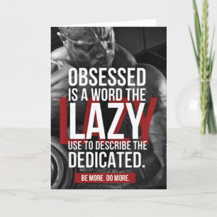 Workout "Body building" Gym Motivational Card