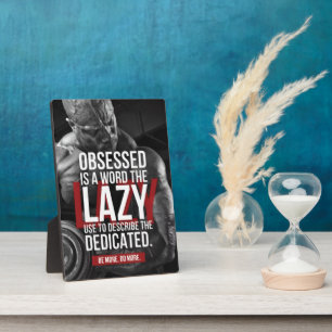 Workout "Body building" Gym Motivational Plaque