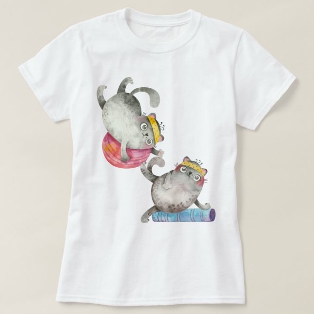 Workout Cats T-Shirt (Design Front)