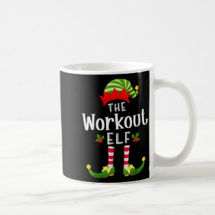 Workout Christmas Elf Matching Pajama X-mas Party  Coffee Mug