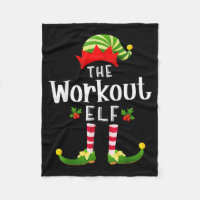 Workout Christmas Elf Matching Pajama X-mas Party