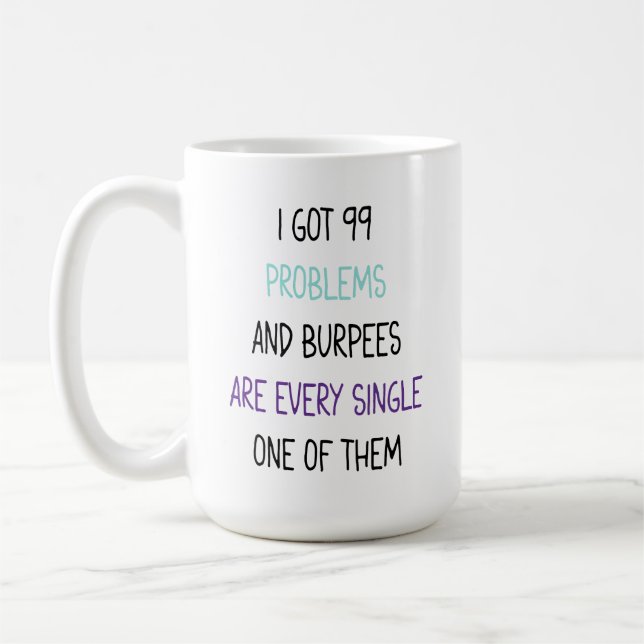 Workout Coffee Mug, Gift idea for Gym Rat Mug (Left)