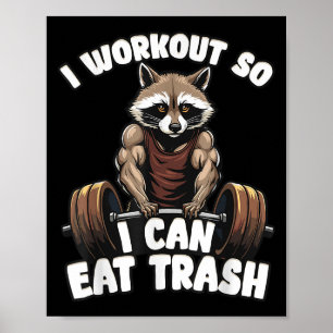 Workout Dear Abs Funny Gym Exercise Fitness Quote  Poster