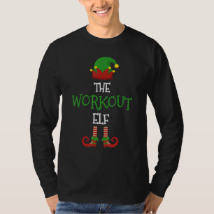 Workout Elf Family Matching Group Pajama Xmas T-Shirt