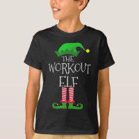 Workout Elf Matching Family Christmas Party Pajama