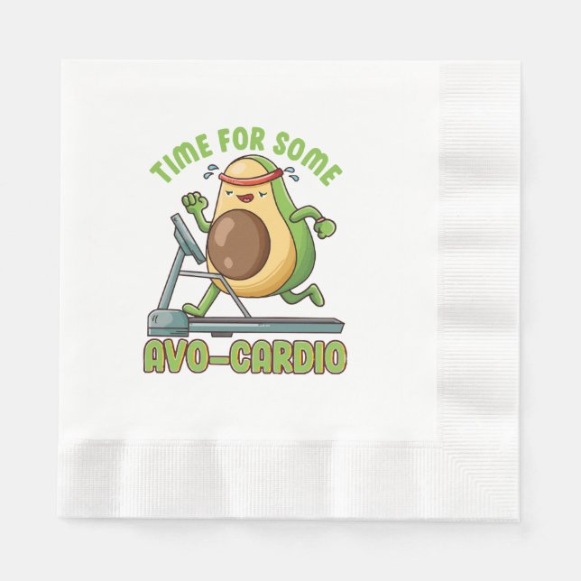 Workout Exercise Funny Humour Sayings Quotes Napkin (Front)