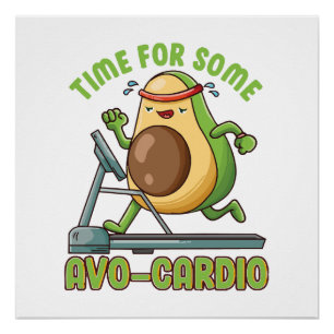 Workout Exercise Funny Humour Sayings Quotes Poster