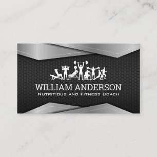 Workout Exercises Fitness and Health Business Card