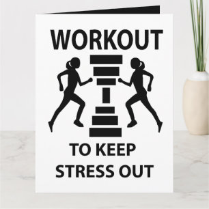 Workout Fitness Exercise Greeting Card