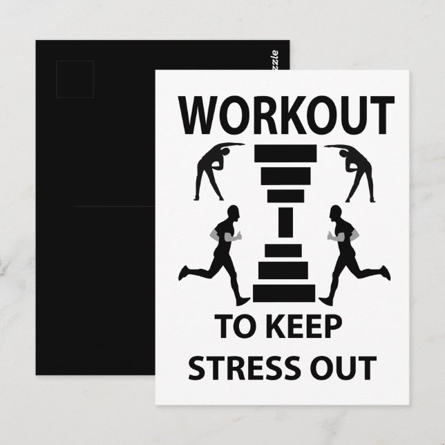 Workout Fitness Exercise Gym Postcard (Front/Back)