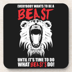 Workout Fitness Gym Motivation - Beast Coaster