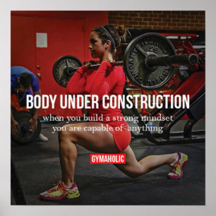 Workout Fitness Gym Motivational Poster