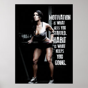 Workout Fitness Gym Motivational Poster