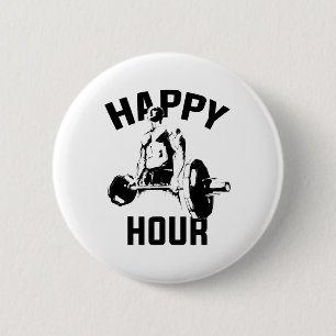 Workout Funny Deadlift Gym Motivational Weight Lif 6 Cm Round Badge