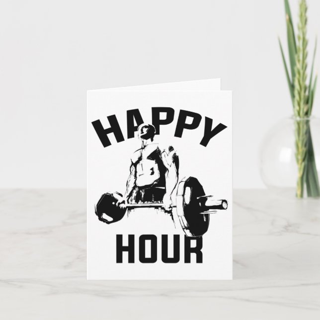 Workout Funny Deadlift Gym Motivational Weight Lif Card (Front)