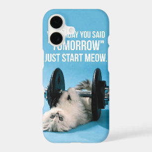 Workout Funny Motivation - Cat - Start Meow