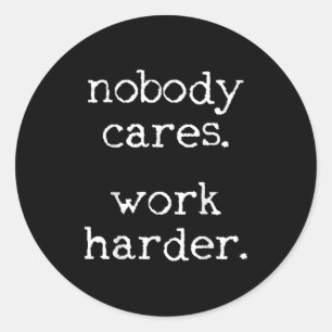 Workout Gym Fitness Exercise Motivational Classic Round Sticker