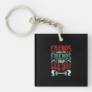 Workout Gym Gift Key Ring