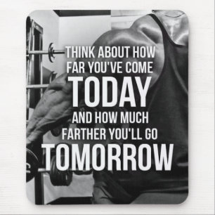 Workout Gym Motivational Mouse Mat