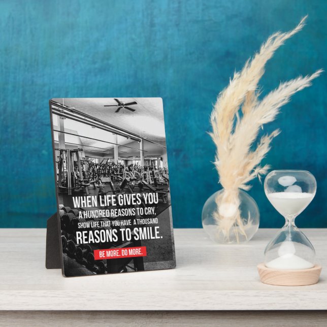 Workout Gym Motivational Plaque (Side)