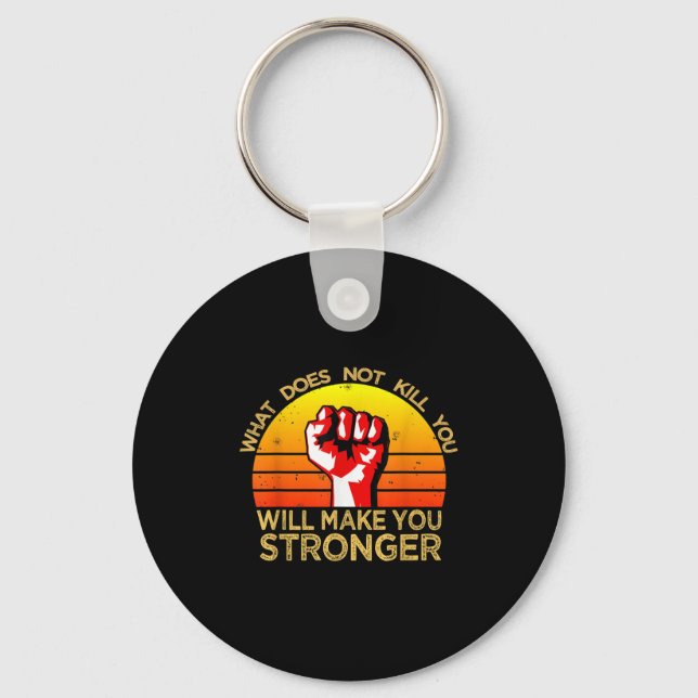 Workout Insration Motivational Saying Men Women  Key Ring (Front)