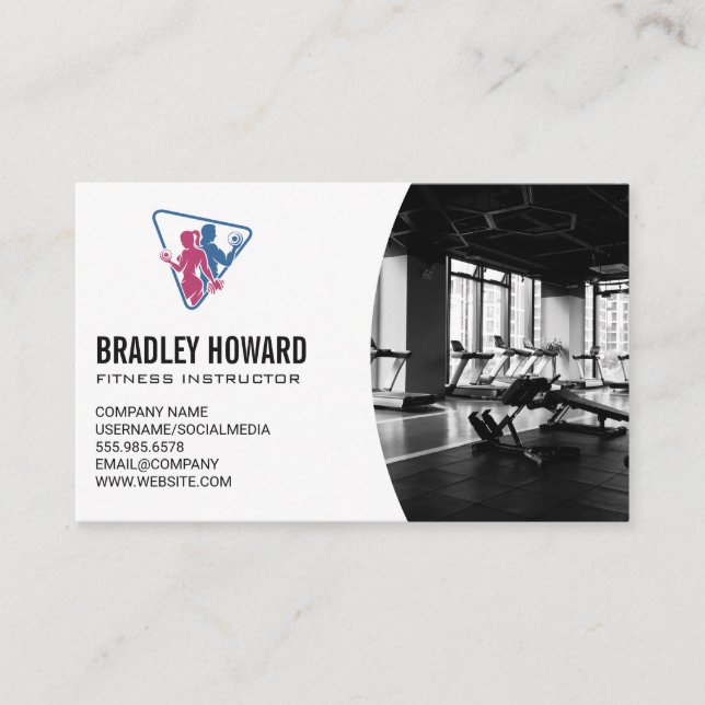 Workout Logo | Training Logo Business Card (Front)