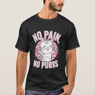 Workout Motivation Cats Funny Feline Fitness Inspi T-Shirt