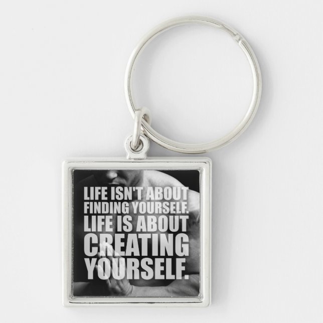 Workout Motivation - Create Yourself Key Ring (Front)