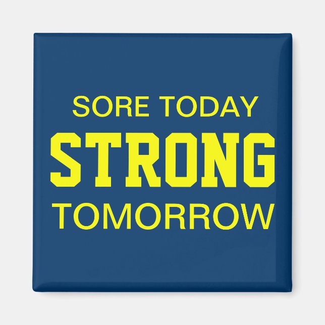 Workout Motivation Magnet (Front)