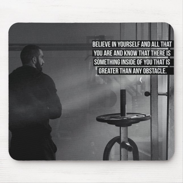 Workout Motivation Mouse Mat (Front)