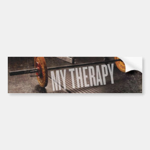 Workout Motivation - My Therapy Bumper Sticker