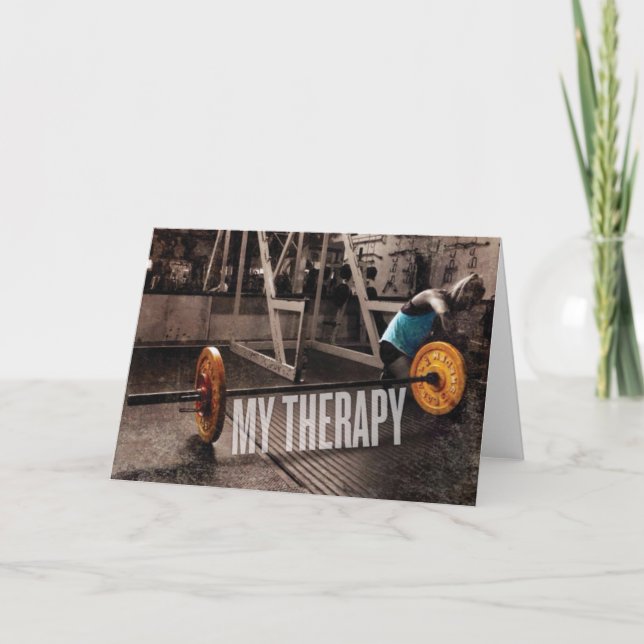 Workout Motivation - My Therapy Card (Front)