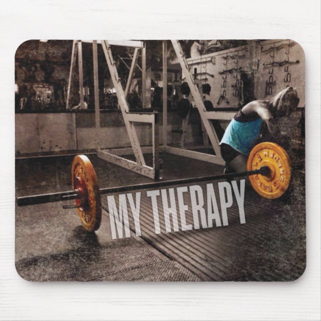Workout Motivation - My Therapy Mouse Mat (Front)