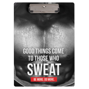 Workout Motivation - Sweat Clipboard