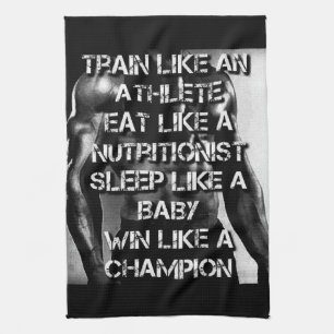 Workout Motivation - Train Like An Athlete Tea Towel