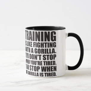 Workout Motivation - Training - Fighting A Gorilla Mug