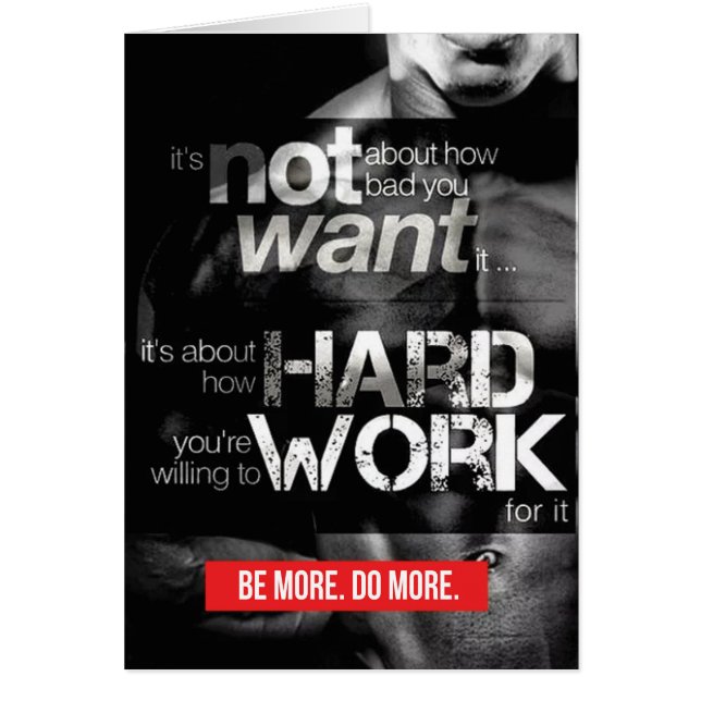 Workout Motivation - Work Hard (Front)