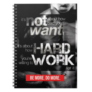 Workout Motivation - Work Hard Notebook