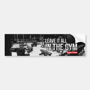 Workout Motivational Bumper Sticker