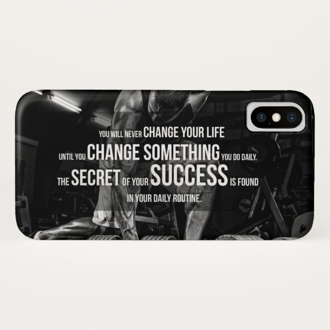 Workout Motivational Case-Mate iPhone Case (Back (Horizontal))