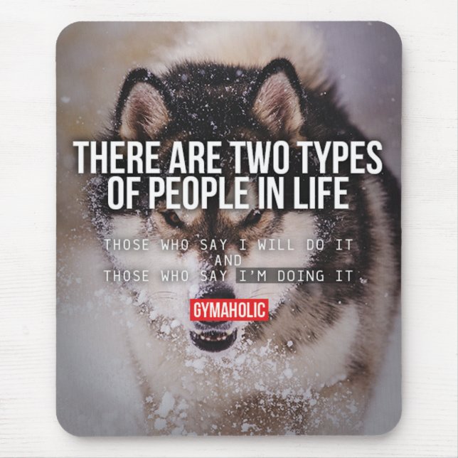 Workout Motivational Mouse Mat (Front)