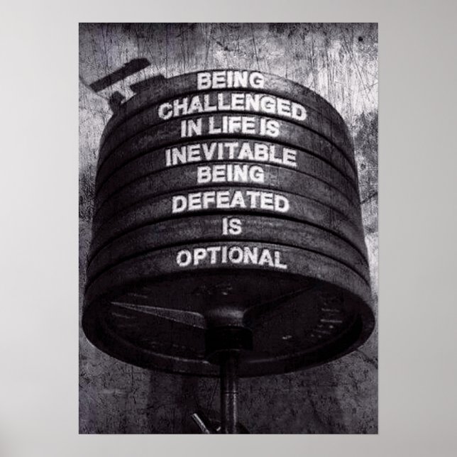 Workout Motivational Poster (Front)