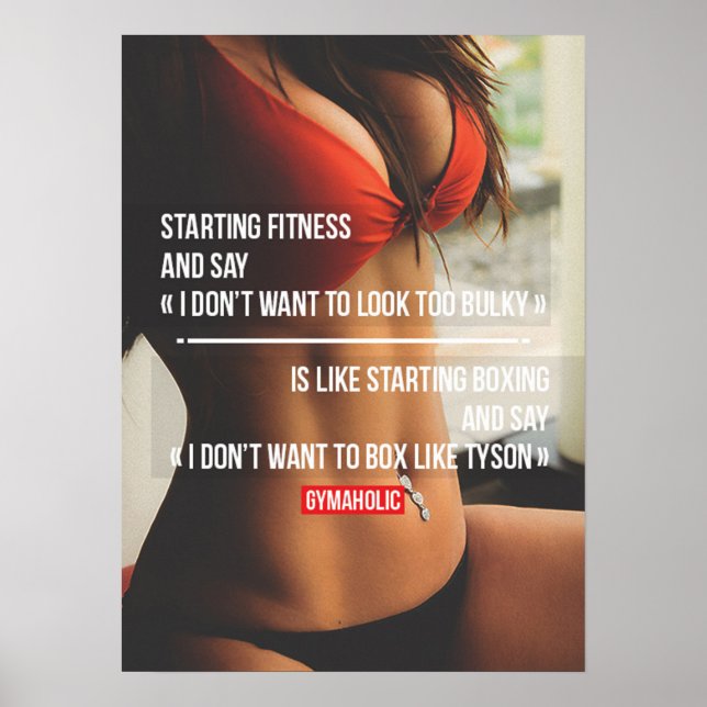 Workout Motivational Poster (Front)