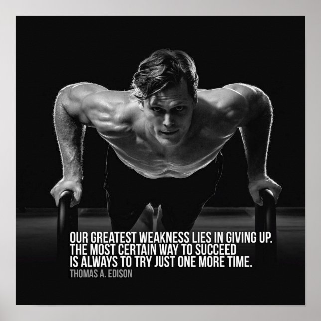 Workout Motivational Poster (Front)