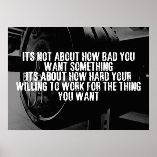 Workout Motivational Poster (Front)