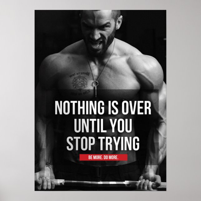 Workout Motivational Poster (Front)